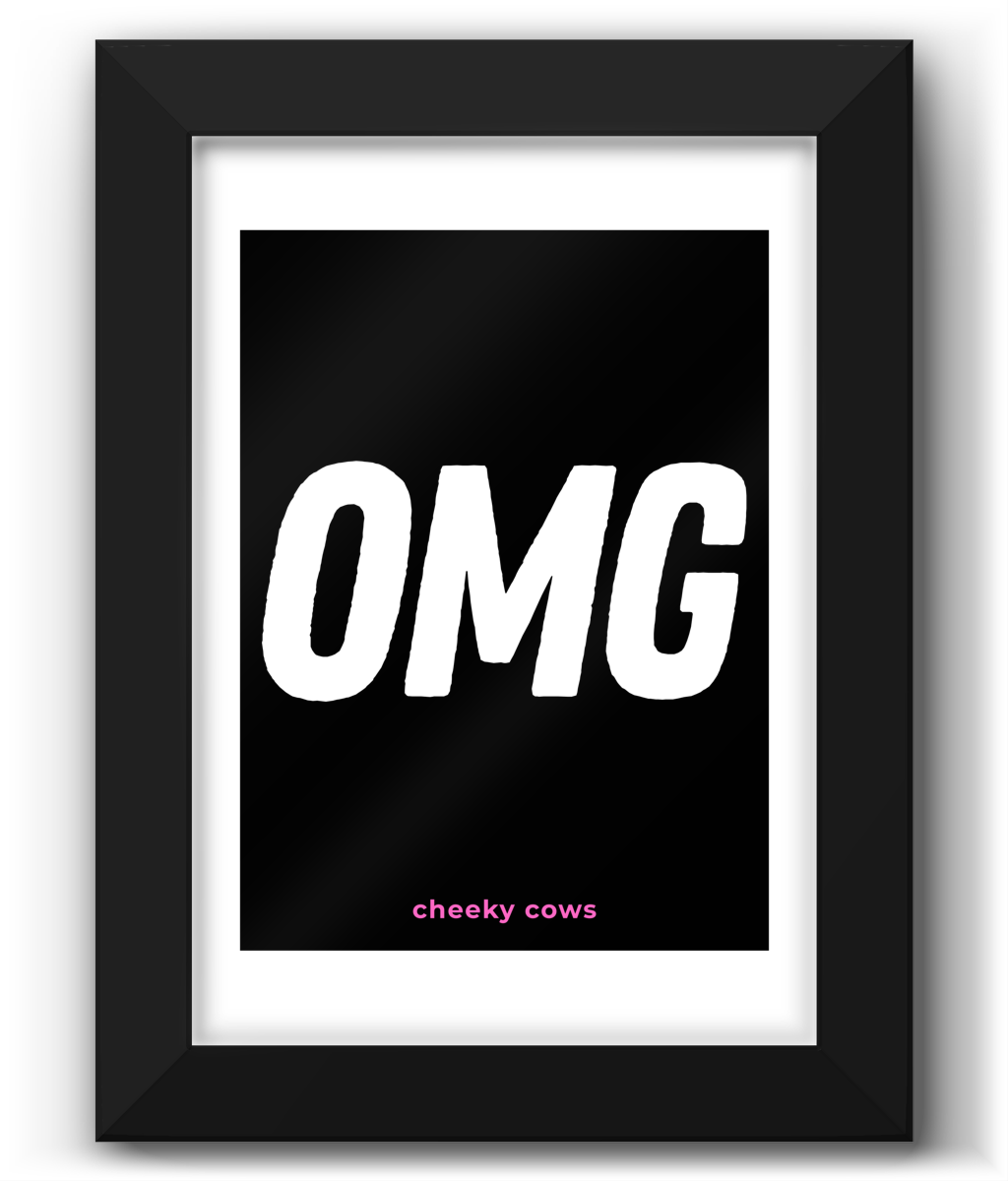 OMG Framed Art Print