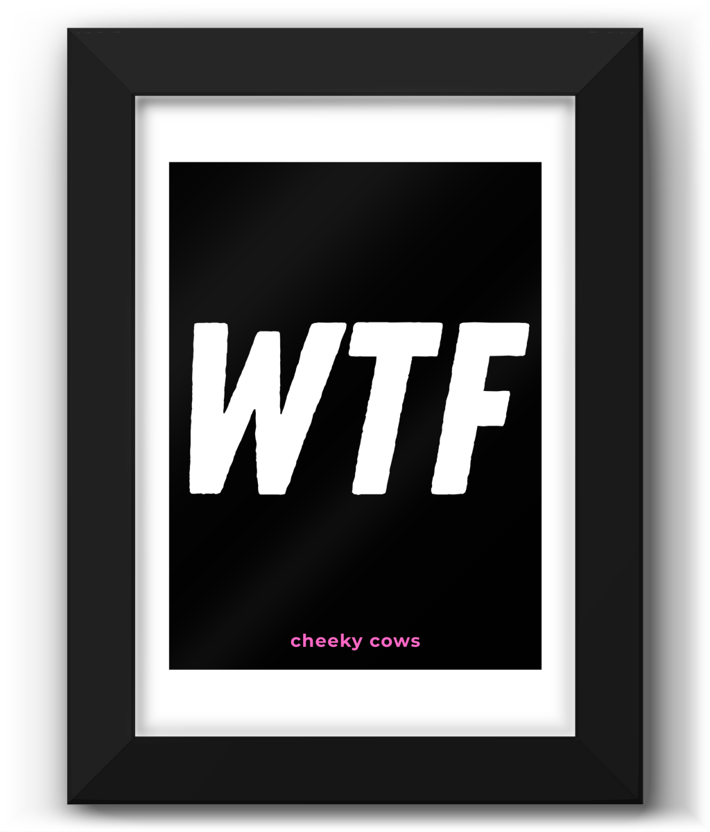 WTF Framed Art Print